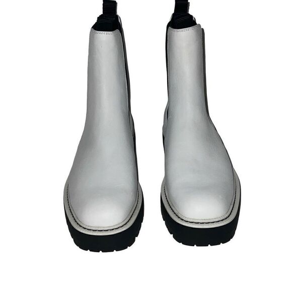 Sam Edelman Laguna Waterproof Lug Sole Chelsea Boot White Pull-On sz 9 $170 MSRP - Picture 4 of 9